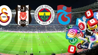 Türk futbolun 4 büyüğünün rekabeti yeşil sahalardan sosyal medyaya sıçradı.