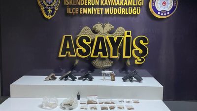 Hatay’ın İskenderun ilçesinde düzenlenen asayiş uygulamalarında 19 şüpheli gözaltına alındı.