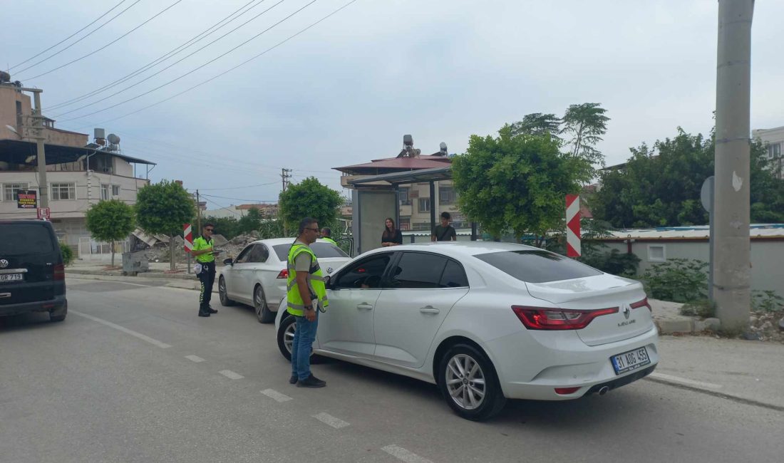 Samandağ ilçesinde trafik uygulamasında