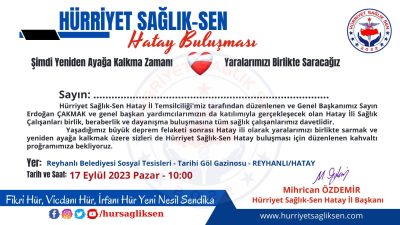 Erdoğan Çakmak’ın genel başkanı olduğu Hürriyet Sağlık Sen yönetici ve