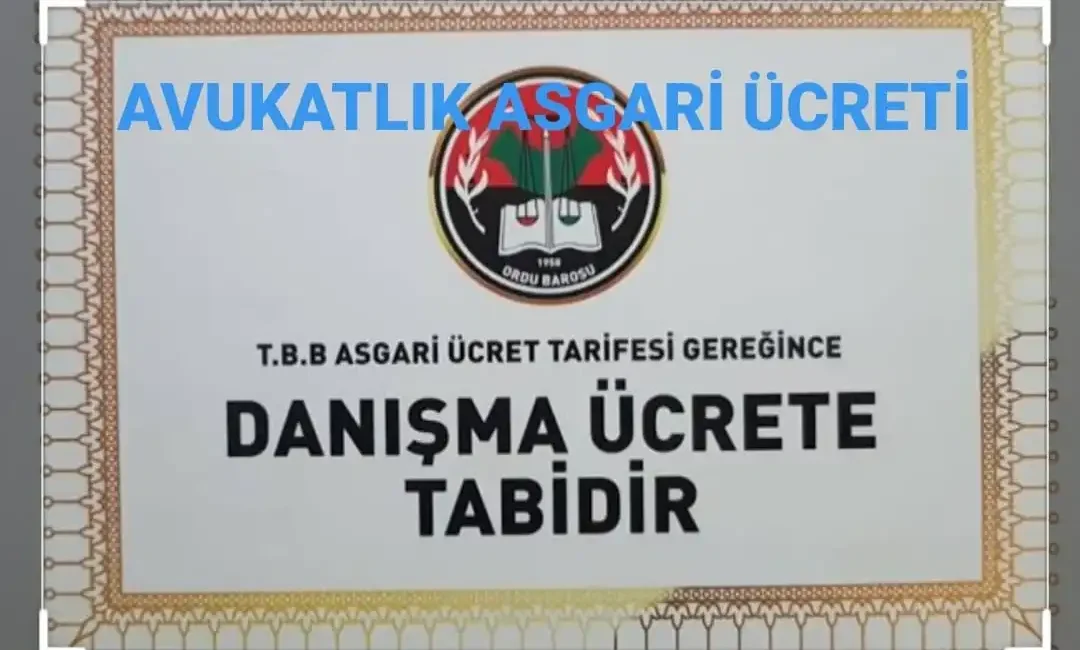 Avukatlık asgari ücret tarifesine