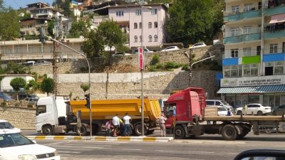 Belen ilçe merkez inde üç gün önce bir TIR’ın çarptığı