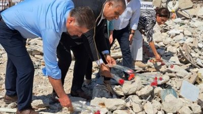 KKTC Meclis Başkanvekili Fazilet Özdenefe ile birlikte Hatay’a gelen CHP