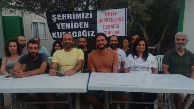 Hatay Depremzede Derneği Girişimi, yeni eğitim öğretim yılının başlaması öncesinde