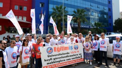 Eğitim-İş Sendikası İzmir Demokrasi  Üniversitesi’nde örgütlenen öğretim görevlileri ve çalışanlara