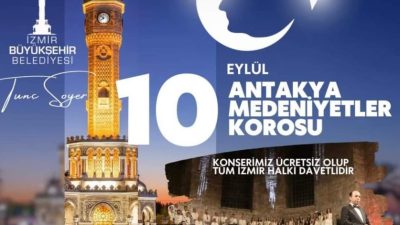 Antakya Medeniyetler Korosu Hafta sonunda İzmir’de konser veriyor. İzmir Büyükşehir