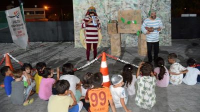 Hatay Büyükşehir Belediyesi Şehir Tiyatrosu il genelinde miniklerle buluşarak öğretici