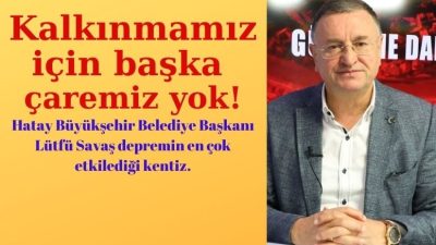 Hatay Büyükşehir Belediye Başkanı Doç. Dr. Lütfü Savaş, katıldığı bir