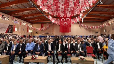Milliyetçi Hareket Partisi Hatay İl Başkanlığı olağan kongresi sonunda mevcut