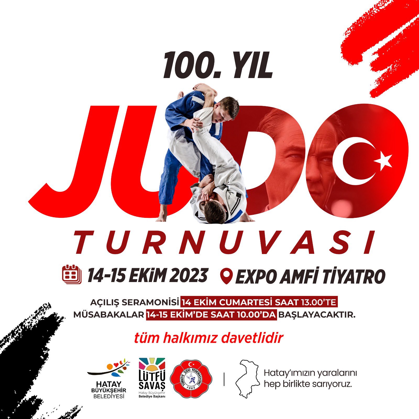 100. yıla özel Judo Şampiyonası Hatay’da