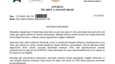 Antakya Sanayi ve Ticaret Odası (ATSO) Yönetim Kurulu Başkanı Hikmet