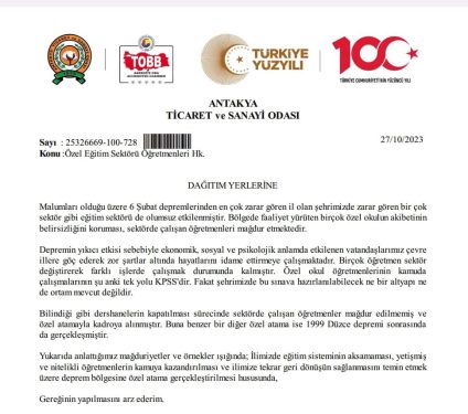 Hatay’da eğitim zor günler yaşıyor