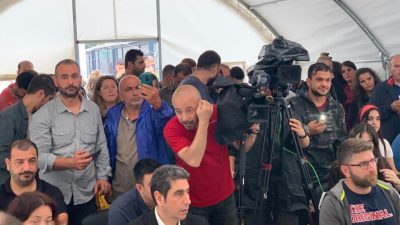 Türkiye İşçi Partisi Genel başkanı Erkan Baş ve TİP milletvekilleri