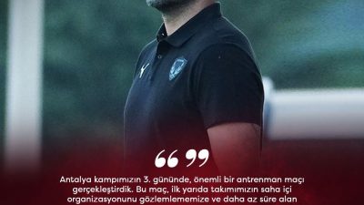 Hatayspor teknik direktörü Volkan Demirel, önceki gün 5-1 yenildikleri Antalyaspor’la