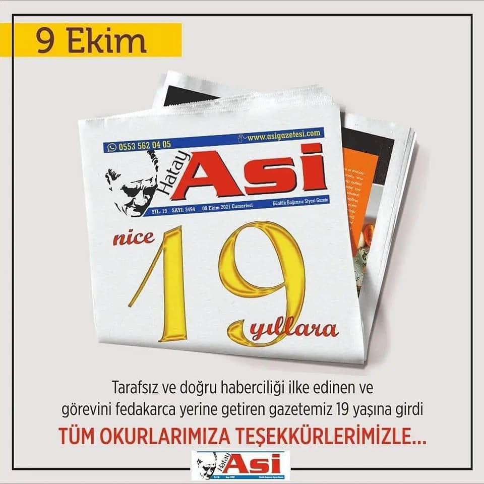 Asi Gazetesi 19 yaşında