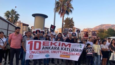 10 Ekim Ankara Gar katliamı Antakya’da da başta HDP, Yeşil