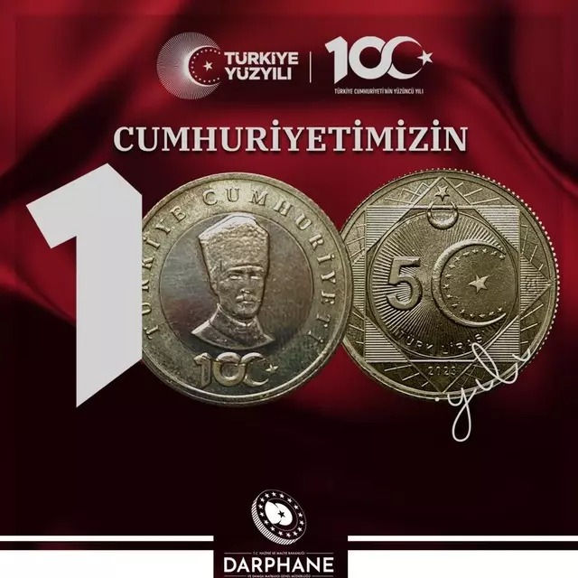 Cumhuriyetin 100 yıl anısına