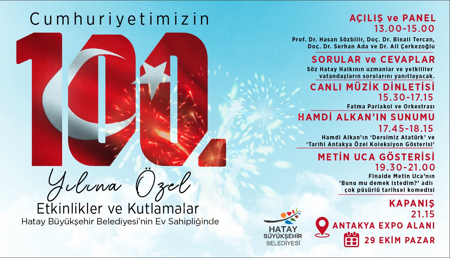 Hatay’da muhteşem 100.yıl kutlaması!