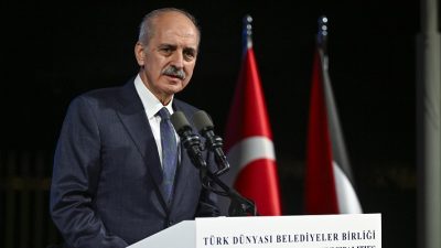 TBMM Başkanı Numan Kurtulmuş,İsrail’in Filistin’e saldırısını kınayarak  “Bütün dünya milletlerinin,