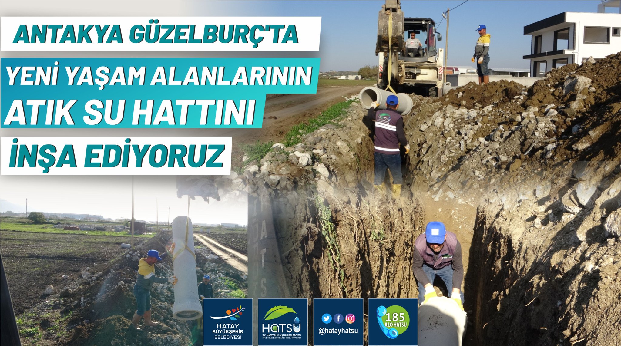 Hatay Büyükşehir Belediyesi’ne bağlı Kanalizasyon ve Şu İşleri Genel Müdürlüğü