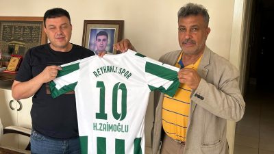 Reyhanlıspor Kulübü Başkanı Hüseyin Şahbaz, yeşil-beyazlı kulübün eski başkanlarından Hamit