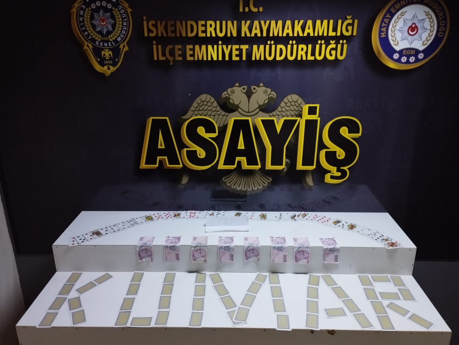 Hatay’da kumar oynadığı belirlenen 29 kişiye 117 bin 595 lira