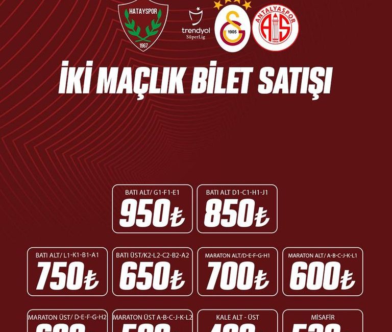 Hatayspor’un kendi sahasında oynayacağı