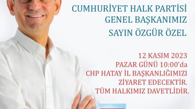 Cumhuriyet Halk Partisi’nin 8. Genel Başkanı Özgür Özel, 12 Kasım