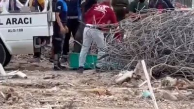 Depremin 276. Gününde Antakya’nın Akevler Mahallesinde enkaz kaldırma çalışmaları sırasında