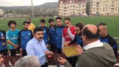 Hatay Yayladağı kaymakamı Halil Yazıcı, dün ilçenin BAL ligi temsilcisi