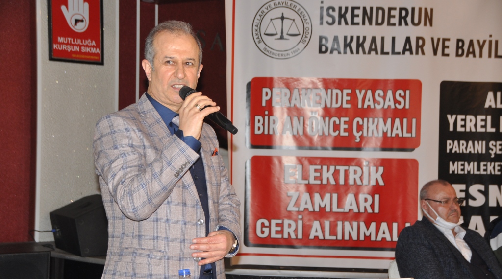 İskenderun Bakkallar ve Bayiler Odası Başkanı Mustafa Çöloğlu, KOSGEB tarafından