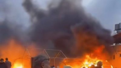 Hatay’da deprem sonrası çadırda kalan depremzedeler korku dolu anlar yaşadı.