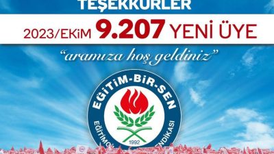 Hatay Eğitim Bir Sen şube başkanı İsmail Bayrakdar Eylül ile