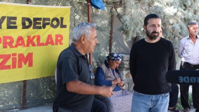 Hatay'ın Dikmece köyünde, tarım arazileri ve zeytinlikler için aylardır mücade