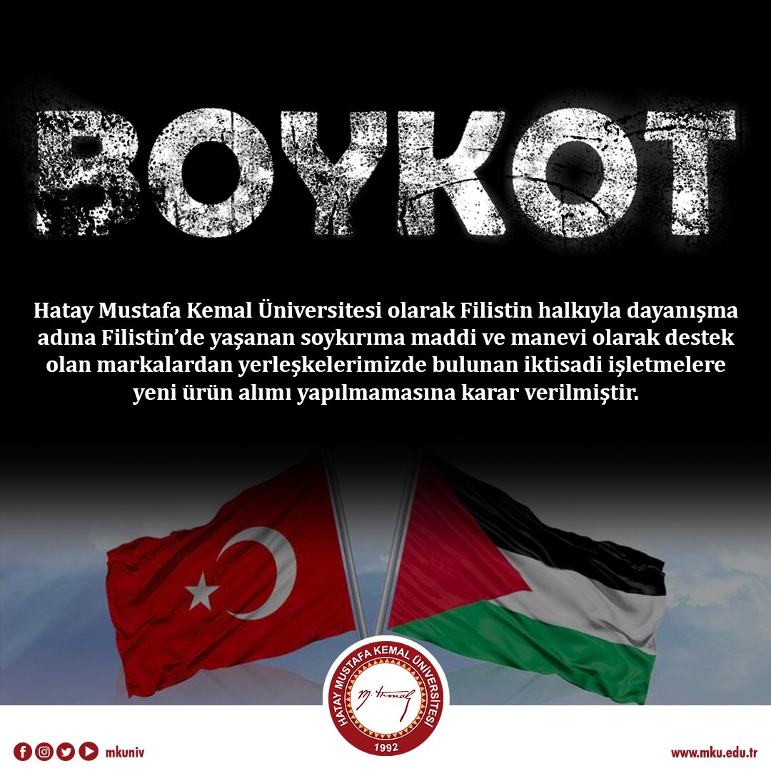 MKÜ’de boykota katıldı