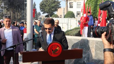 Hatay Valisi Mustafa Masatlı, 10 Kasım Atatürk’ü Anma Günü’nde düzenlenen