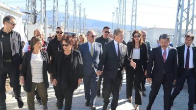 Kuzey Kıbrıs Türk Cumhuriyeti Başbakanı Ünal ÜSTEL, eşi Fatma Zerrin