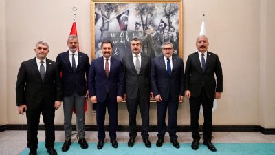 Hatay Valisi Mustafa Masatlı, AK Parti İl Başkanı Mehmet Öntürk