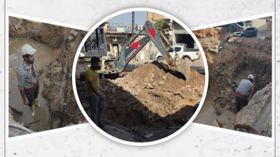 İÇME SUYU BORULARI PATLATILDI… Reyhanı belediyesi girişimi ile bölgeye gelen