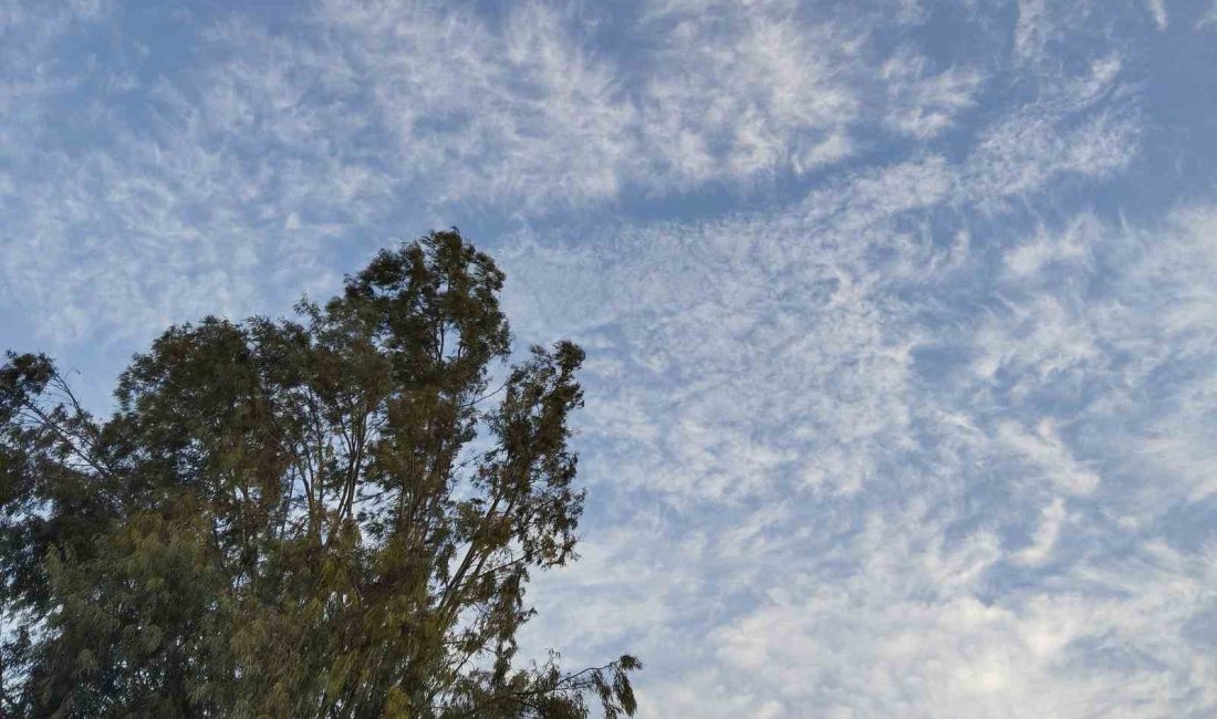 Hatay’ın Samandağ ilçesi sabah saatlerinde ’Cirrocumulus’ bulutlarıyla kaplandı. Taneli yapısıyla