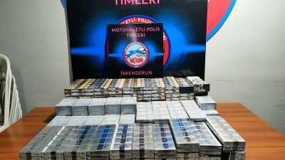 Hatay’ın İskenderun ilçesinde 1306 makaron (filtreli sigara kağıdı) ele geçirildi.