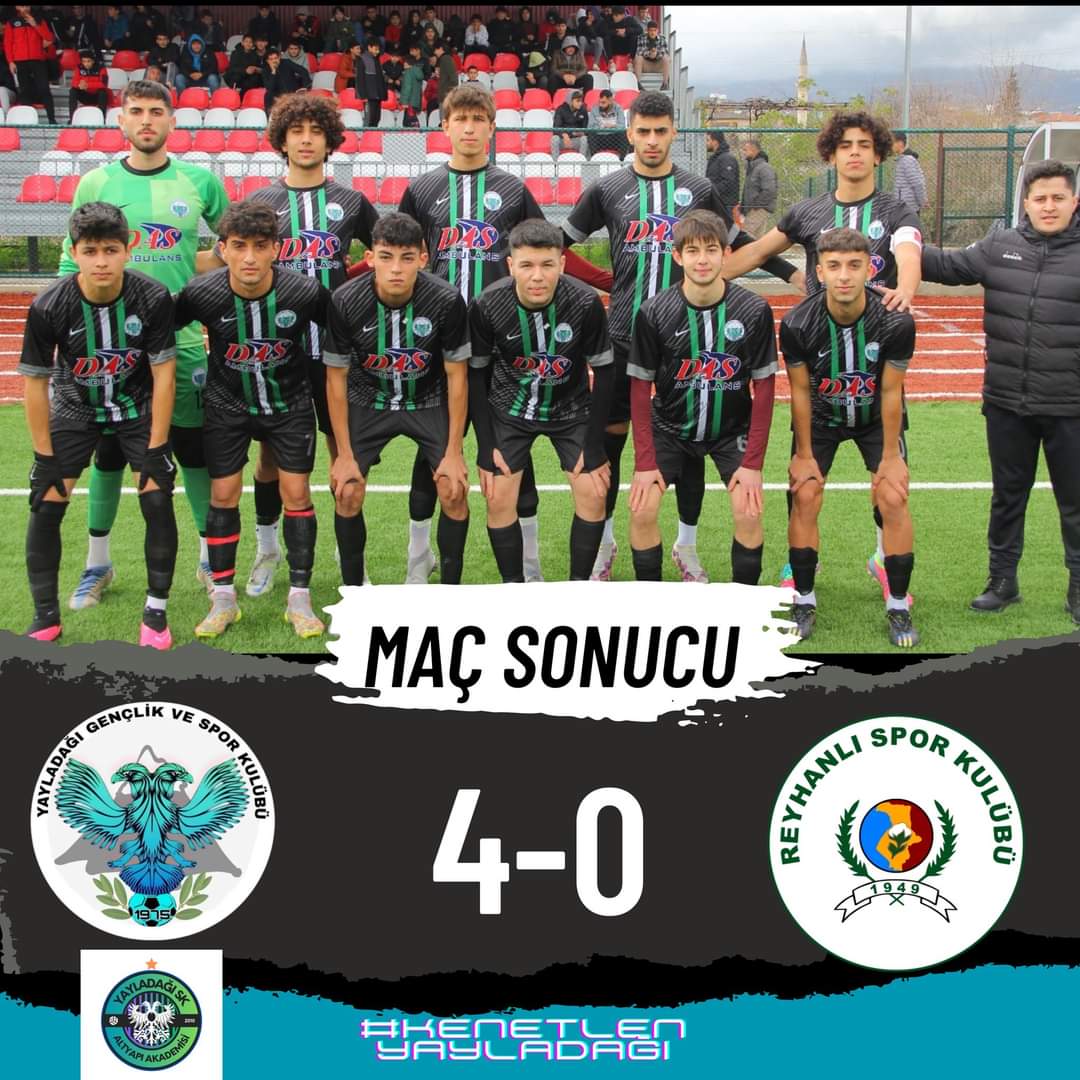 Yayladağıspor U-18 takımı galip geldi