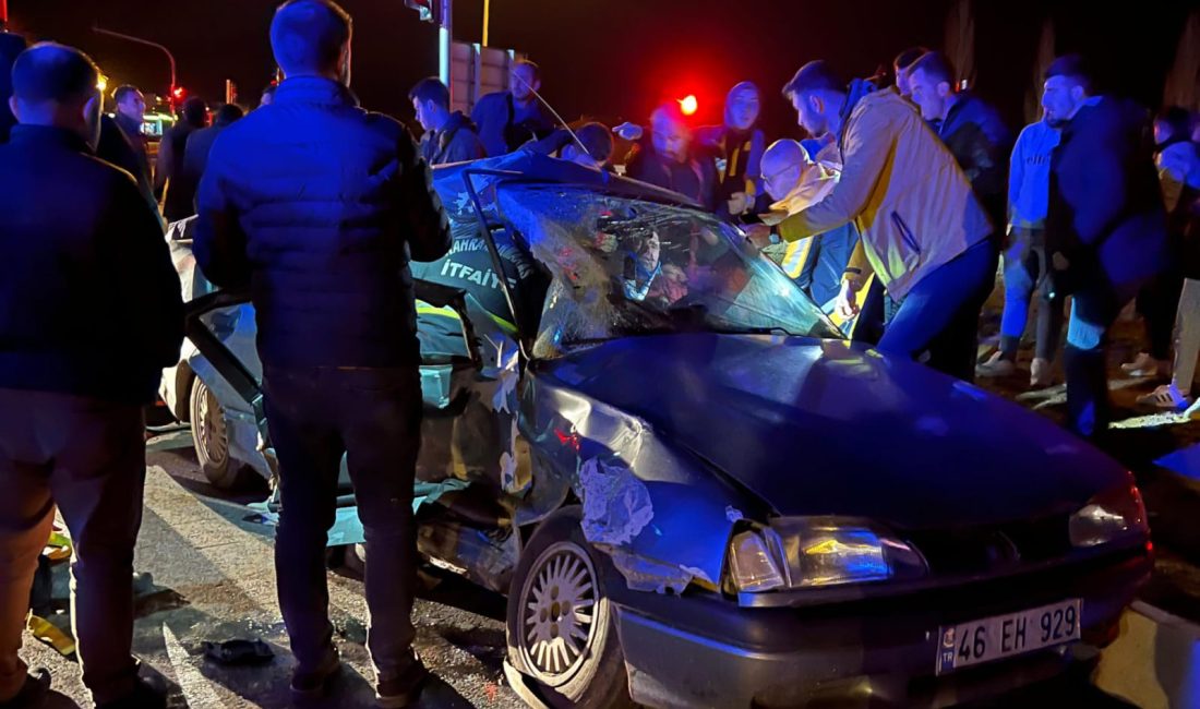 Kahramanmaraş’ın Afşin ilçesinde, ambulans