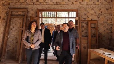Vali Masatlı, Tarihi Fatih Aliye Müderris Konağı’nda İncelemelerde Bulundu. Hatay