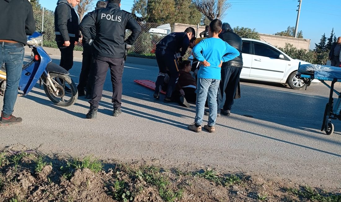 Hatay’ın Antakya ilçesinde yer alan Büyükdalyan konteyner kent önünde kaza