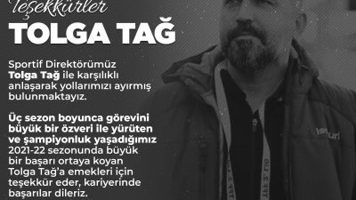 İskenderunspor sportif direktör Tolga Tağ ile yollarını ayırdı. Kulüpten yapılan