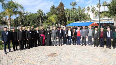 İskenderun Belediye Başkanı Fatih Tosyalı ve Kaymakam Murat Sefa Demiryürek,