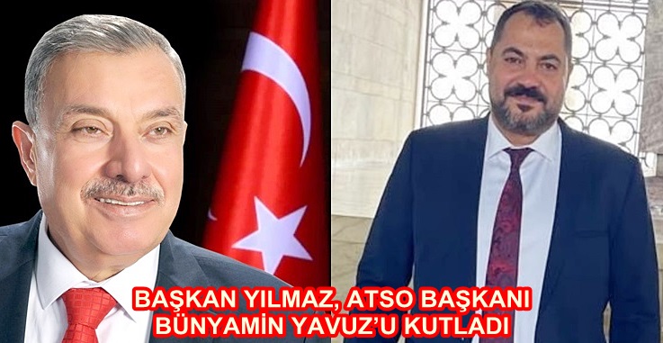 Başkan Yılmaz’dan yeni başkana tebrik