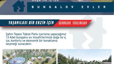 Erzin Belediye Başkanı Ökkeş Elmasoğlu ilçe halkına bungalov ev müjdesi