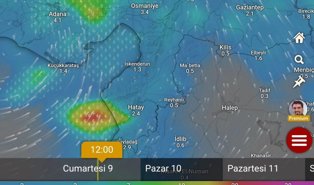 Meteoroloji Genel Müdürlüğü Hatay’ın